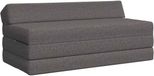 vidaXL Vouwbare Sofa Bed Lichtgrijs Stof 120 x 60 x 49 cm
