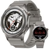 OPPO Horloge X3 Smart Watch, Titanium 12-Facet Design, 1.7 inch AMOLED 3000 Nits, Wear OS Google, GPS, 100+ Sport, ECG, SpO2, 5ATM IP69, 16 dagen batterij, Titanium