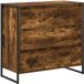 vidaXL Dressoir Rook Eik 79 x 36 x 75.5 cm Bewerkt hout
