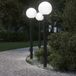 VidaXL Bolderverlichting met stopcontact 3 stuks 120 cm zwart ip44