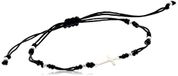Evolution Group Zwarte Kabbalah armband met kruis 13023.3 zwart SEG0600
