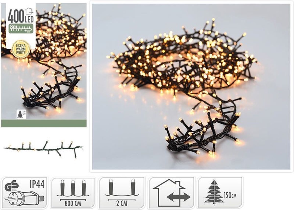 WAYS. Snakelight 400 LED - 8 meter - extra warm wit