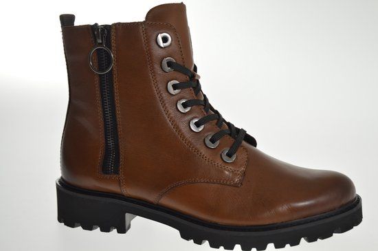 Remonte Dames Veterboot Cognac Maat 42