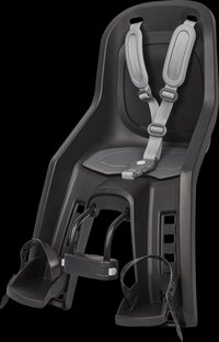 Polisport Bubbly Mini Plus Kinderzitje - Zwart/Donkergrijs - 2020 Editie - Voorzitje