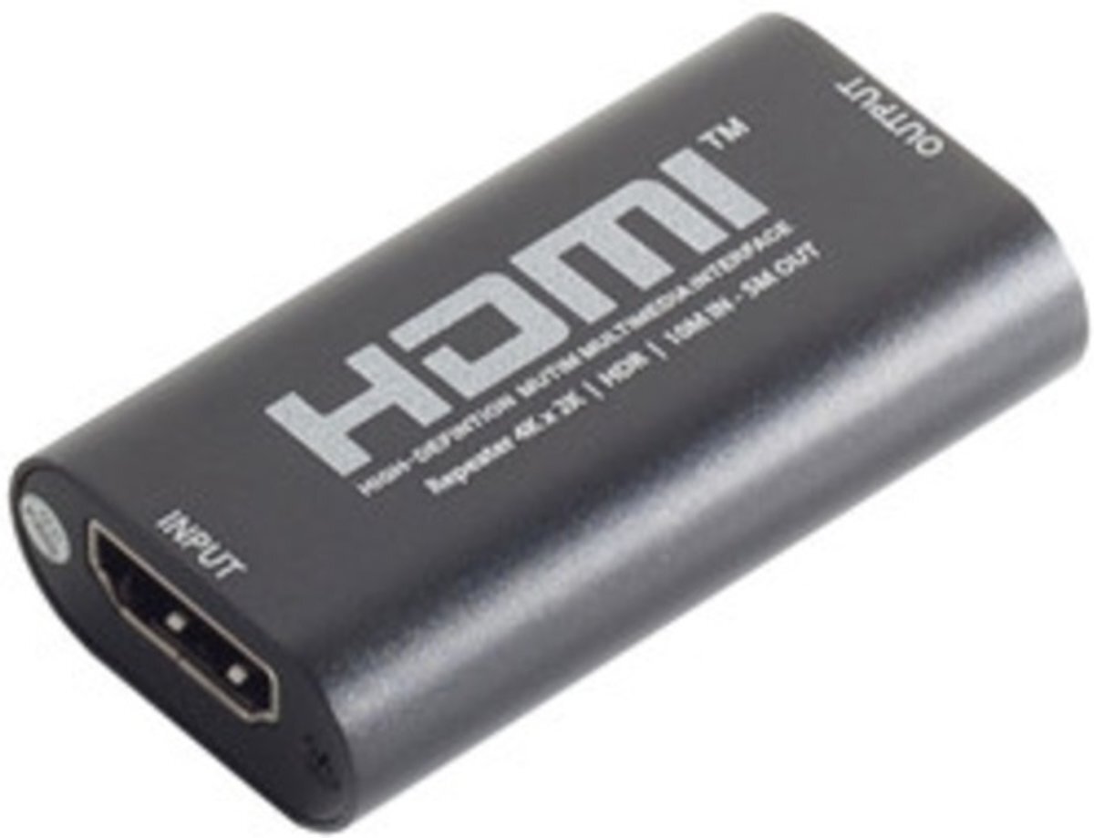 S-Impuls HDMI2.0a UHD 4K met HDR koppelstuk met versterker - 10m in / 5m uit