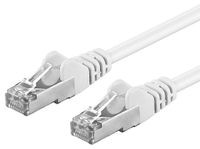 Merkloos Patchkabel - Cat 6a - 1 m - Wit - S/ftp - Rj45
