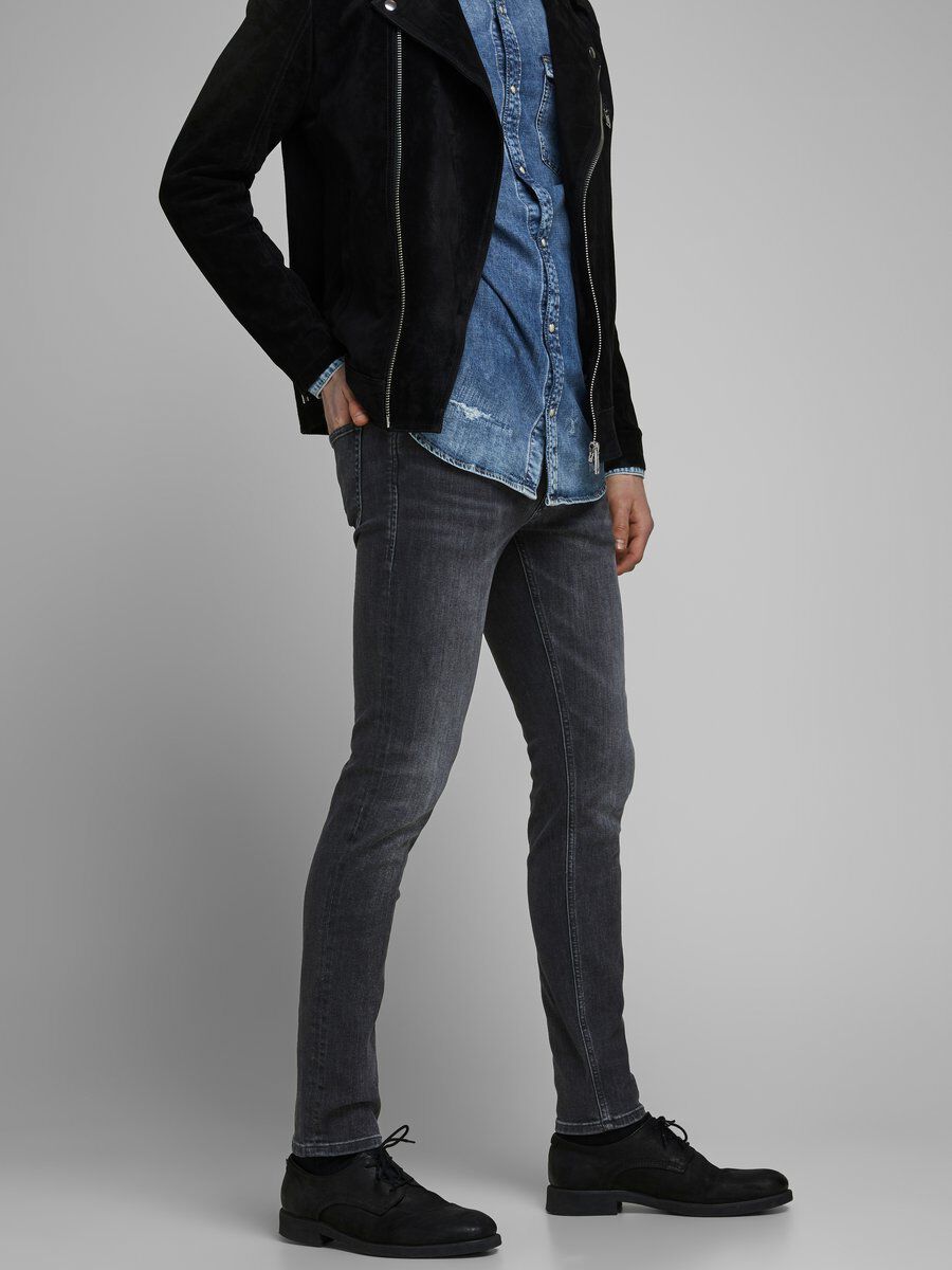 Jack & Jones JJIGLENN JJORIGINAL Slim Fit Jeans - Black Denim - W29 X L32
