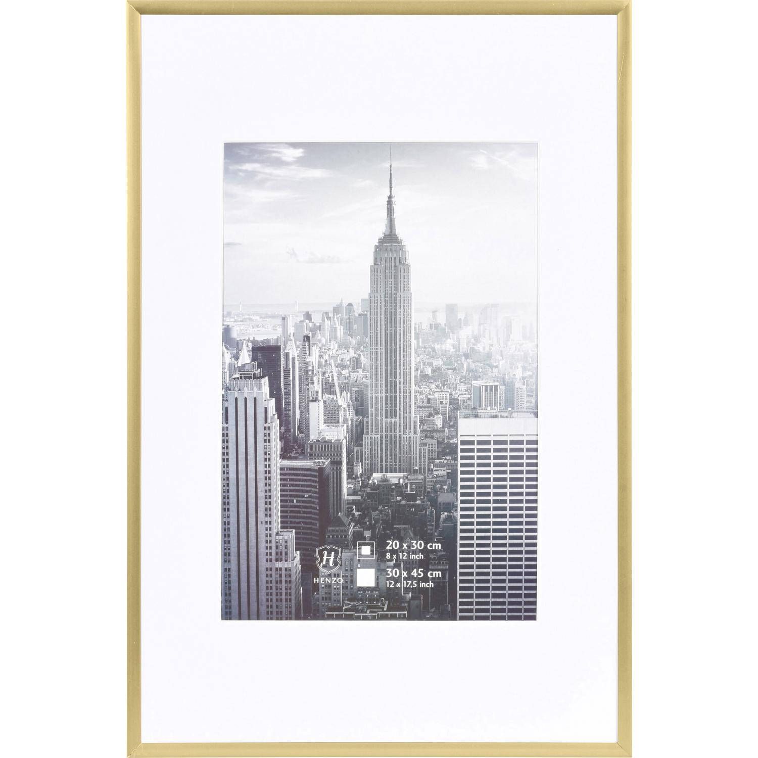 Henzo Manhattan fotolijst - 30x45 cm - Goud - Aluminium