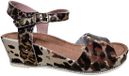 Laura Vita Beclindao 70 Marron Sandalen Koeienprint Leer Dames - Bruin - 40