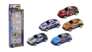 Johntoy Race auto's 7cm 5 stuks in doos - 3 assorti