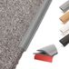 BeiJingLiangPinJiaZuoKeJiWenHuaFaZhanYouXianGongSi Profil de transition en PVC flexible - Auto-adhésif, découpable - Pour la transition du tapis au carrelage, vinyle ou stratifié - Gris, 10 mètres
