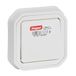 Legrand Schakelaar of wisselschakelaar, 10 A, Plexo, waterdicht IP55, volledige verlichtingsbediening, inbouwklaar, wit, 069851LE
