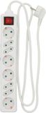 UNITEC 445241 tafelstopcontact met stekkerschakelaar, 4 en 4-voudig, 1,4 m, H05VV-F3G1.5 mm², wit