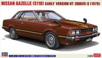 Hasegawa Modelbouwpakket Auto - 20731 Nissan Gazelle - S110 - Vroege Versie HT 2000XE-II - 1979 - Auto Plastic - 1:24 - Modelbouw