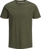 JACK&JONES JJEORGANIC BASIC TEE SS O-NECK NOOS Heren T-shirt - Katoen - XS - Olive Night