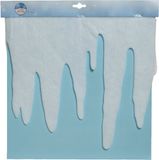 Decoris Ijspegelrand/sneeuwrand - wit - 200 x 32 cm - polyester