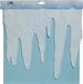 Decoris Ijspegelrand/sneeuwrand - wit - 200 x 32 cm - polyester