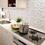 Ambiance Sticker Zelfklevende muurtegelstickers voor keuken en badkamer - 30 Borghi terrazzo tegelstickers - 30 stickers 10x10cm
