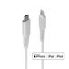 LINDY 31317 USB-kabel USB 2.0 Apple Lightning stekker, USB-C stekker 2.00 m Wit