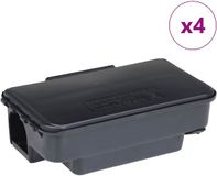 vidaXL Muizenvallen - 4 stuks - 22x12,5x7,5 cm - Zwart