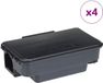 vidaXL Muizenvallen - 4 stuks - 22x12,5x7,5 cm - Zwart