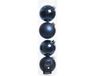 Decoris Boules de Noël - 12x pièces - bleu foncé - verre - 10 cm