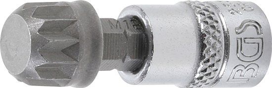 BGS 2507 | Dopsleutelbit 1/4 veeltand (voor XZN) M12