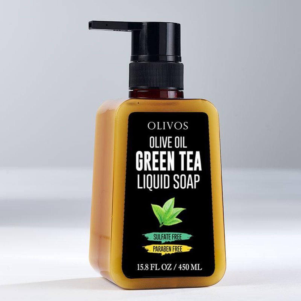 olivos Green Tea Liquid Soap - 450 ml - 8681917312190
