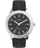 Timex Waterbury Metropolitan TW2Y23000 Horloge - Leer - Zwart - Ø 41 mm