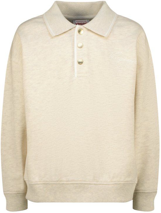 Vingino Nazzareno Jongens Sweater Katoen/Polyester Soft Vanilla Meli 152