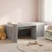Maison Exclusive Lit superposé exclusif avec bureau pour enfants, en bois imitation chêne Sonoma, couleur gris