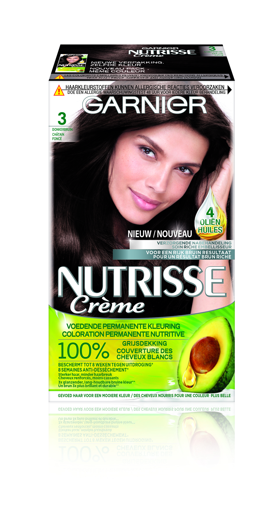 Garnier Crème Nutrisse Crème 30 - Natuurlijk Donkerbruin - Haarverf bruin