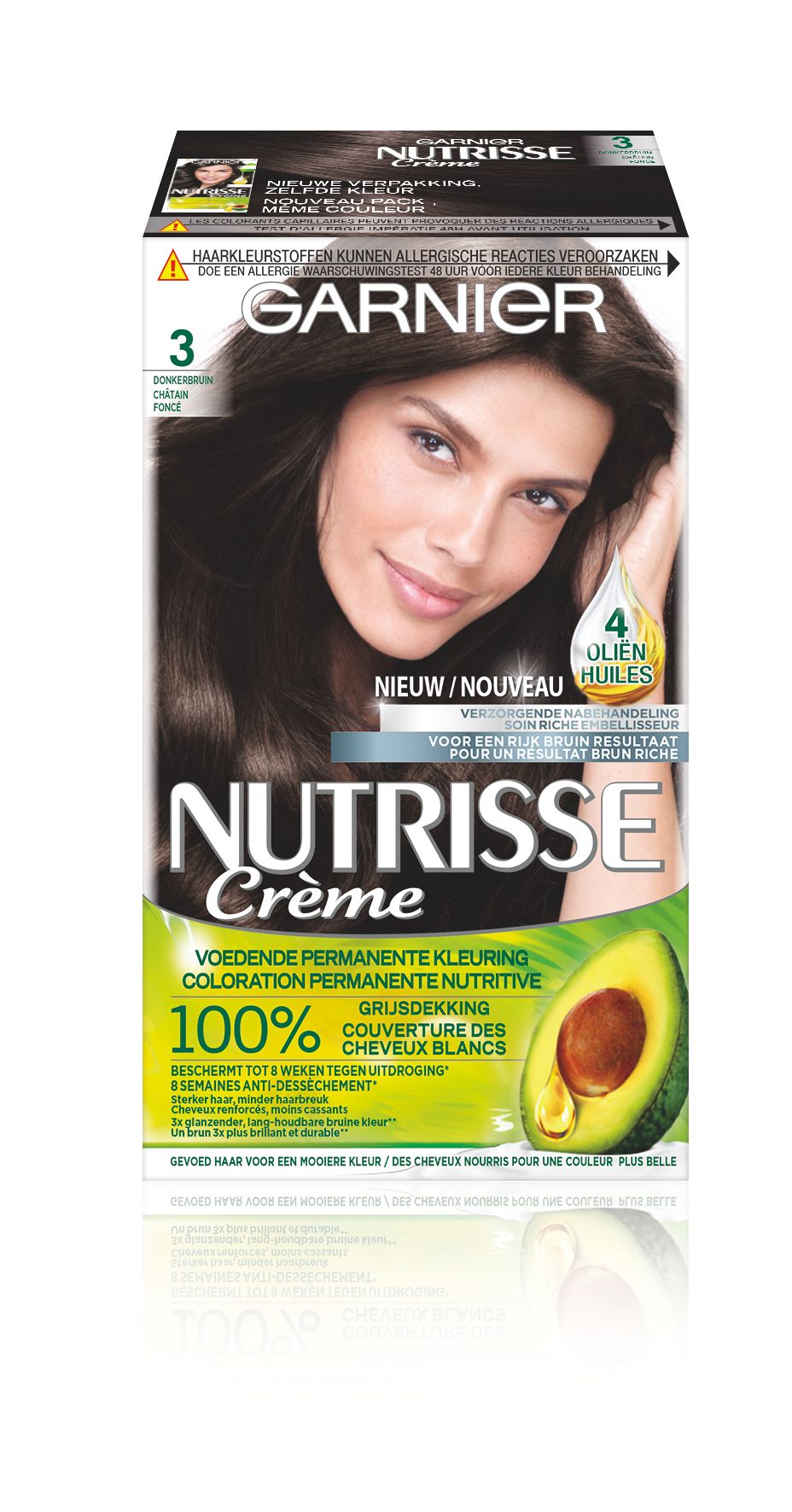 Garnier Nutrisse Crème 30 - Natuurlijk Donkerbruin - Haarverf