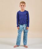 Little Label pyjama imprimé - bleu/bleu foncé