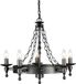 Elstead Lighting LED Kroonluchter | 5X E14 Max 60W | Dimbaar | Graphite Black