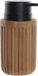 Item International Item Zeeppompje - hout look - bruin - 350 ml - 18 cm - navulbaar - kunststof - zeepdispenser