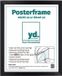 yd. Cadre pour affiche 40x50 cm Noir mat MDF Parma