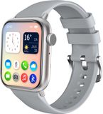 Nuvance Smartwatch Heren & Dames met Bluetooth - 45mm - Grijs