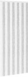 vidaXL Insectengordijn Chenille Lichtgrijs en wit 100 x 230 cm