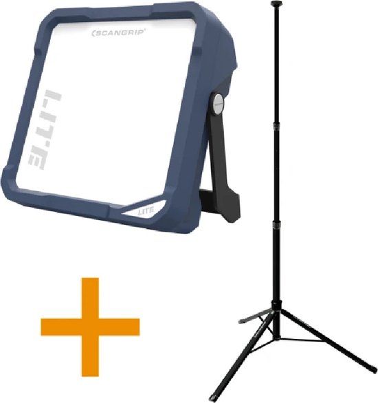 Scangrip VEGA LITE COMPACT Bouwlamp 4000 lumen met statief 2 meter - 49.0440