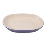 Nobby 82449 Jada keramische kattenschaal, 16 x 12 x 2,5 cm, 0,10 liter, paars/crème