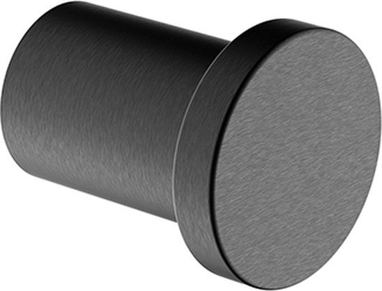 Wiesbaden Alonzo Handdoekhaak - Ø2.5cm - Geborsteld Gunmetal PVD