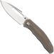 Artisan Cutlery Artisan Cutlery Boa 1862G-ODG, Sand Polished S35VN, OD Green Micarta zakmes, Johnathan Shaw design
