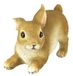 Flair Flower Decoratieve figuur haas van kunststeen, 13 cm