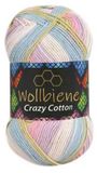 Wollbiene Crazy Cotton 5 Bollen Haak- en Breigaren Acryl/Katoen Kleur Pastel/6060