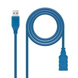 USB 3.0-kabel type A/M-A/H, blauw, 1,0 m