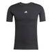 adidas heren Techfit Short Sleeve Men Shirt, black, S Tall