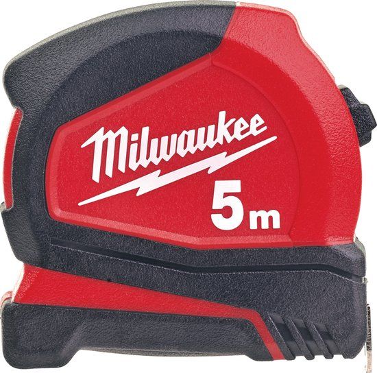 Milwaukee Pro compact rolbandmaat 5 mtr. - Zwart/Rood - 4932459592