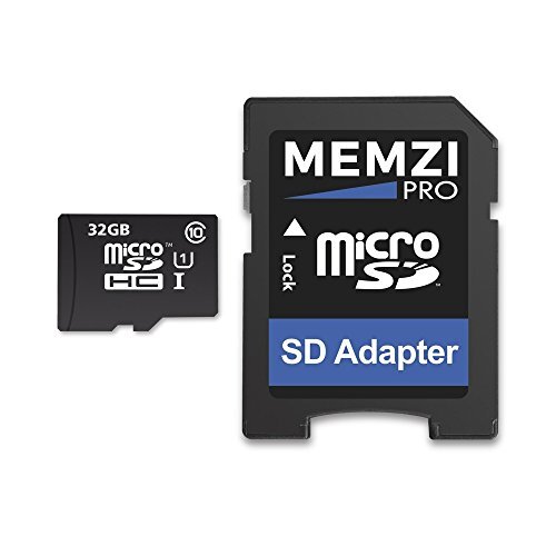 MEMZI PRO 32GB Klasse 10 90MB/s Micro SDHC geheugenkaart met SD-adapter voor Garmin Nuvi 30, 40, 50 of 60 Series Navigator In Car Sat Nav's