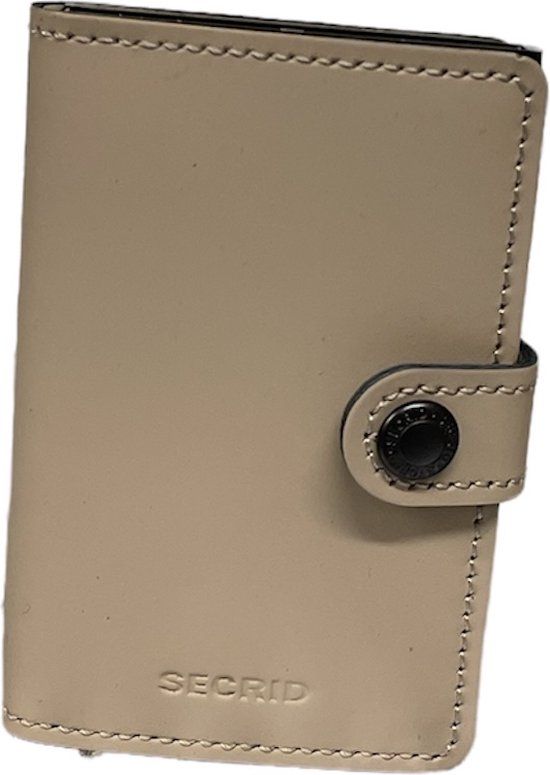 Secrid Miniwallet Matte Beige - Card Holder - Faux Leather - RFID